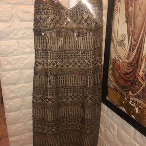 Scala rose gold beaded dress